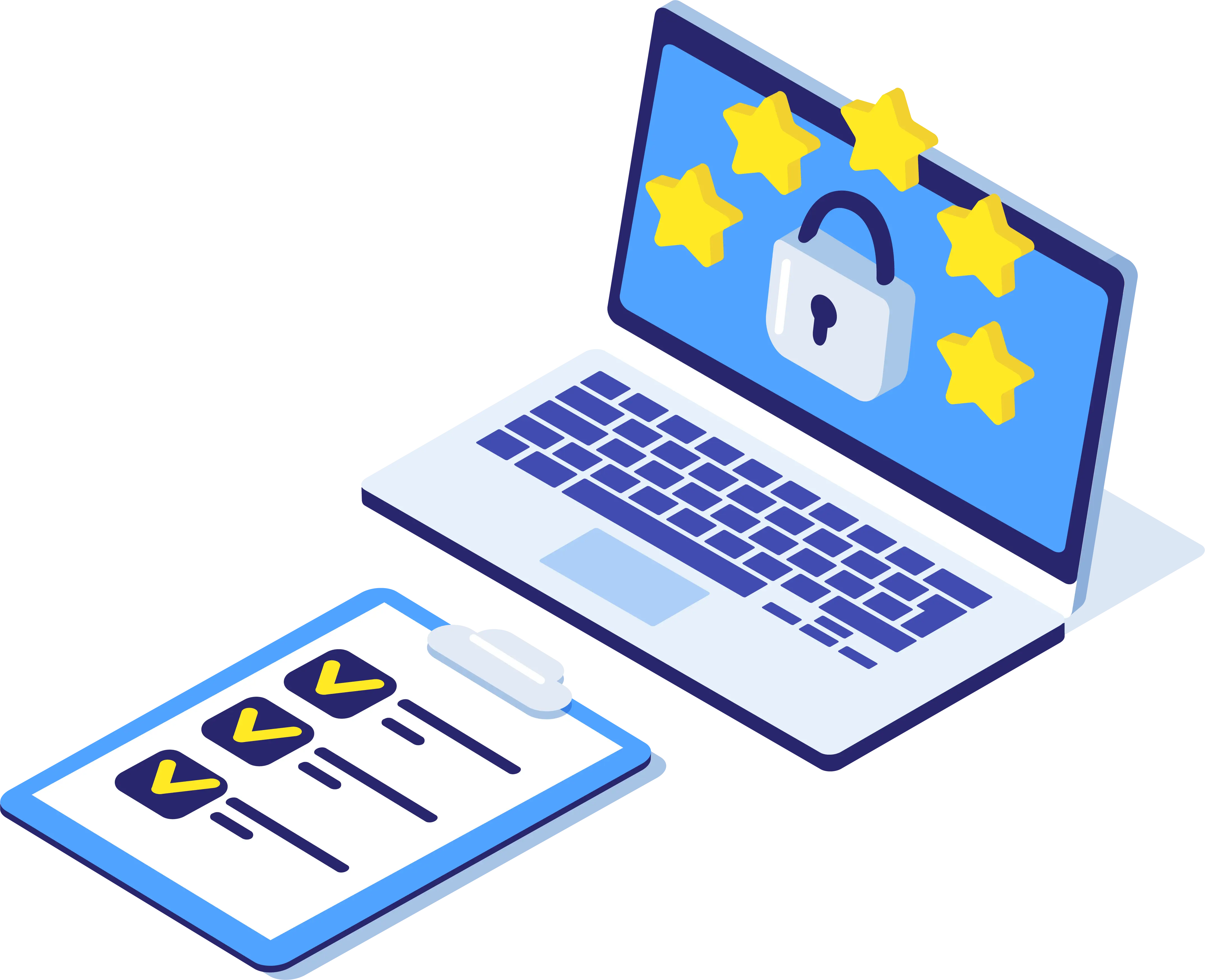 Illustration of GDPR Compliance and checklist