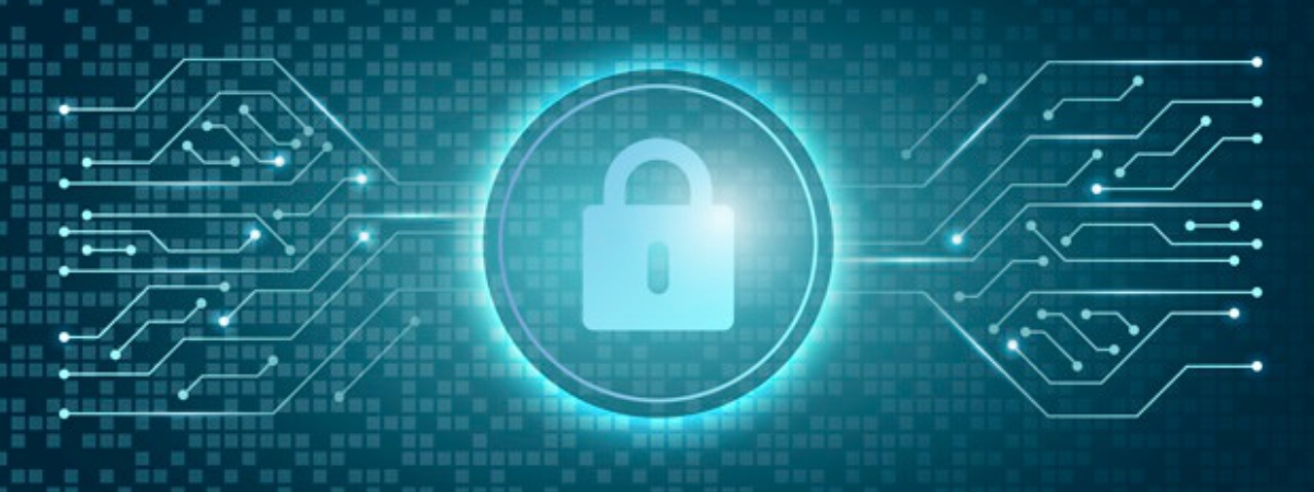 Abstract cybersecurity illustration